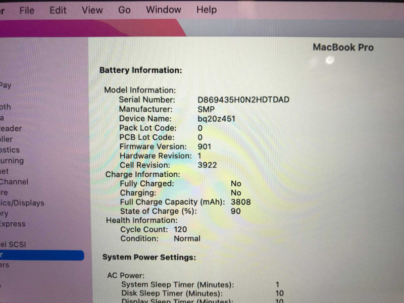 MacBook Pro (2016) 13 inch with i7-6567U cpu, 16GB RAM 250GB