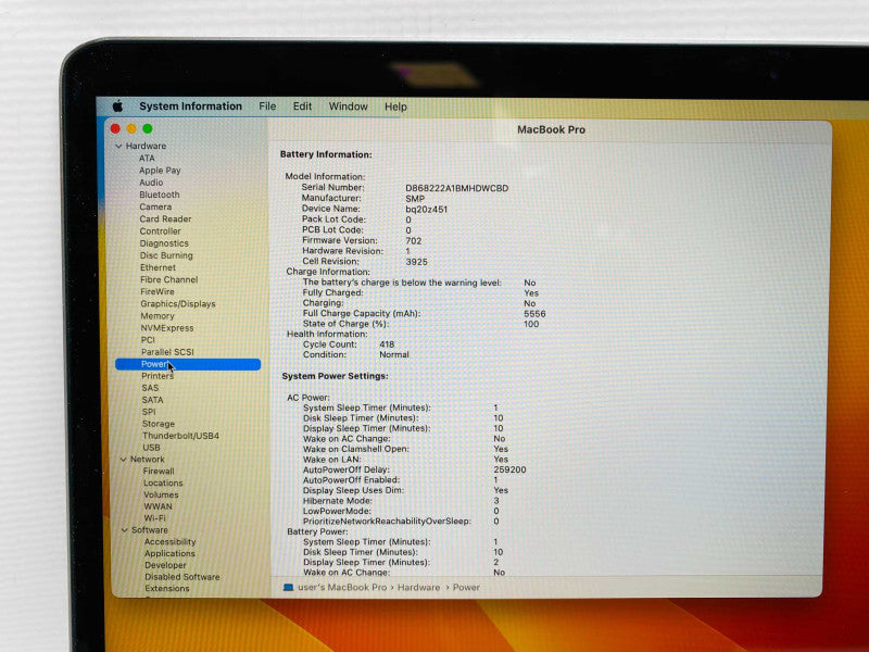 MacBook Pro 15-inch TouchBar 2017 with i7-7700HQ CPU 16GB RAM & 250GB READ  -