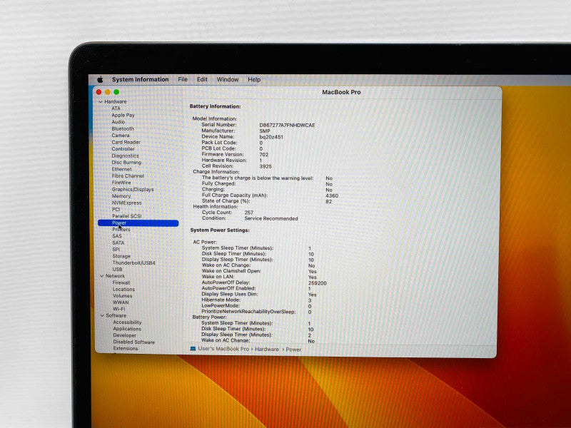 MacBook Pro 15-inch Touchbar 2017 with i7-7700HQ CPU 16GB RAM & 250GB READ  -