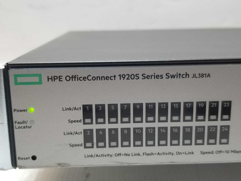HP JL381A OfficeConnect 1920S 24Port Gigabit Switch with 2 x Gb SFP _