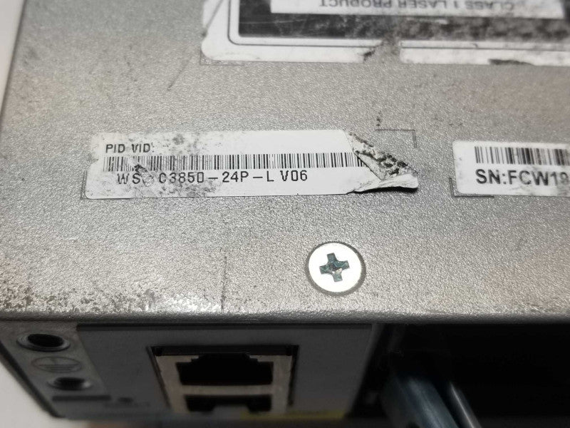 Cisco Catalyst WS-C3850-24P-L 24-Gigabit ports Managed Switch, 1x PSU _