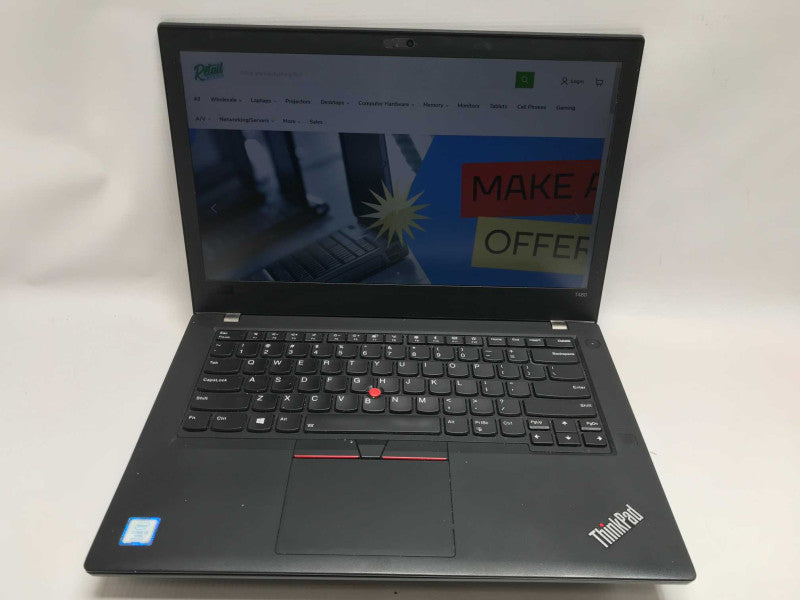 Lenovo 14\\" T480 i5-8350 @ 1.7GHz, 16GB DDR4, 256GB SSD **NO AC