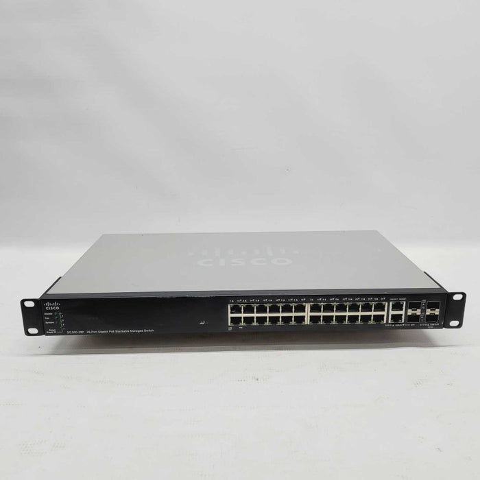 Cisco SG500-28P with Brackets Cisco 28-Port Gigabit PoE Managed Switch =