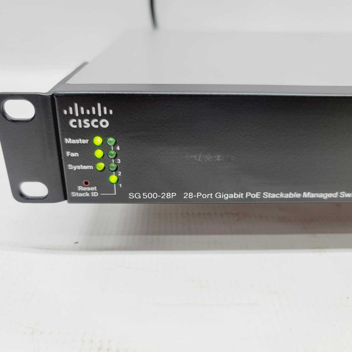 Cisco SG500-28P with Brackets Cisco 28-Port Gigabit PoE Managed Switch =