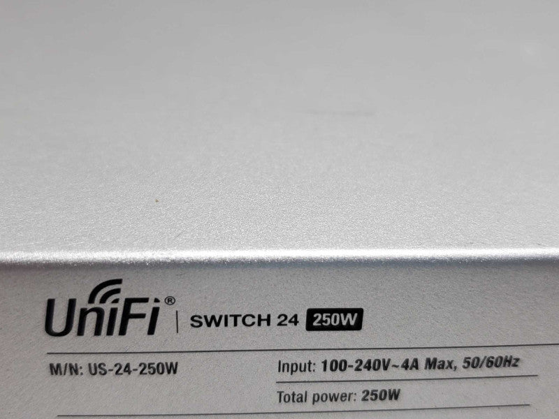 Ubiquiti UniFi 24 Port Managed Gigabit Switch US-24-250W AS-IS~