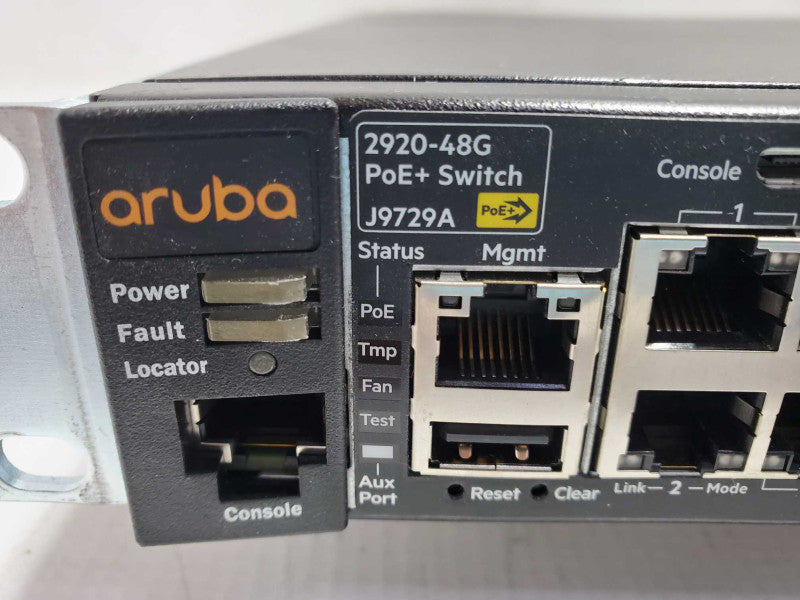 Aruba 2920-48G PoE+ 48 Port Gigabit PoE+ Gig Switch Aruba J9729A ~