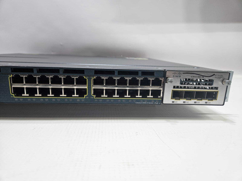 Cisco WS-C3560X-24P-L 24-Port PoE+ Gigabit Network Switch Q)