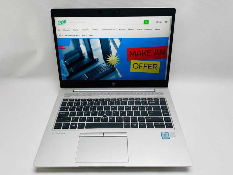 HP EliteBook 840 G5 with i7-8550U CPU 16GB RAM & 512GB NVMe Storage  Q-