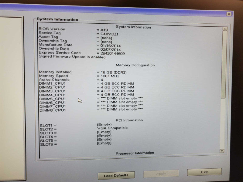 Dell Precision T3610 Xeon E5-1620(v2) @ 3.7GHz 16GB DDR3 No HDD Quadro K600 (