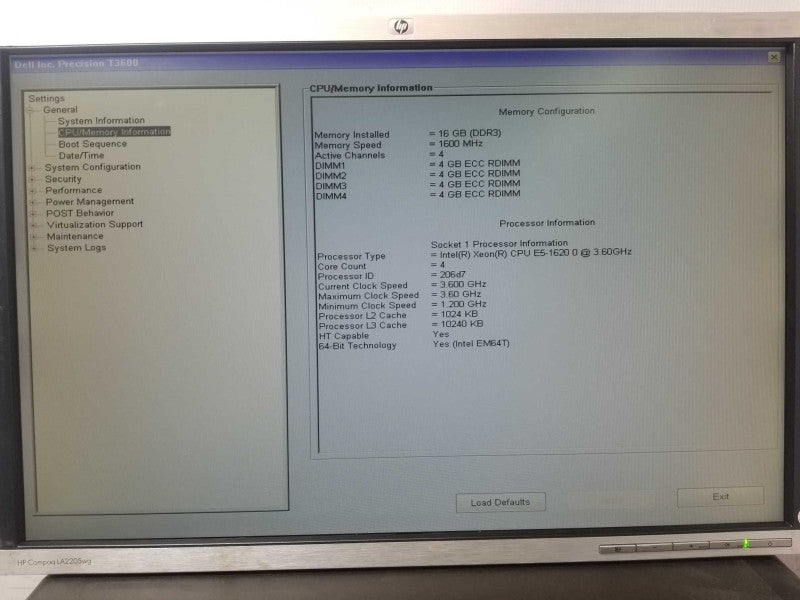 Dell Precision T3600 Xeon E5-1620 3.60GHz 16GB RAM 256GB SSD, Quadro 600, SEE _