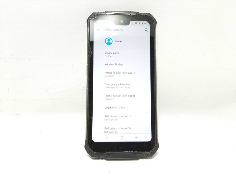 Doogee S68 Pro Rugged Smartphone 128GB Black/Silver Unlock Q$ $