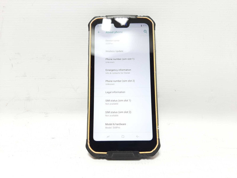 Doogee S68 Pro Rugged Smartphone 128GB Black/Yellow Unlock READ $
