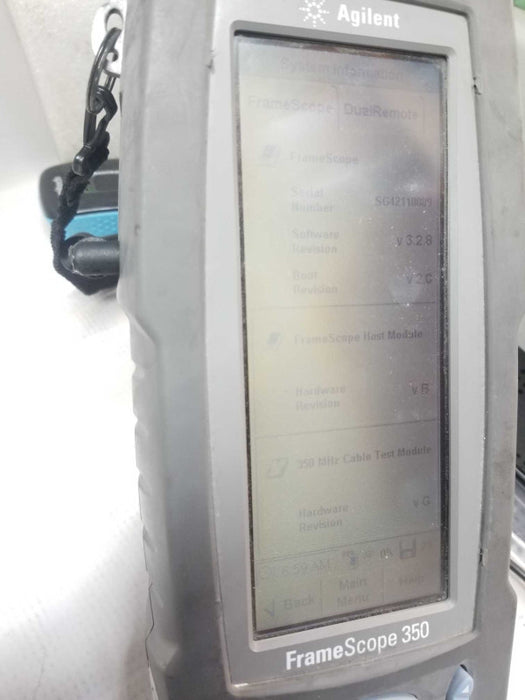 Agilent Framescope 350 Wirescope Cable Tester Analyzer _