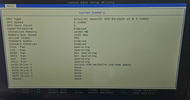 Lenovo ThinkStation D30 2x E5-2620 v2 @ 2.10GHz 16GB RAM Quadro K4000 GPU )