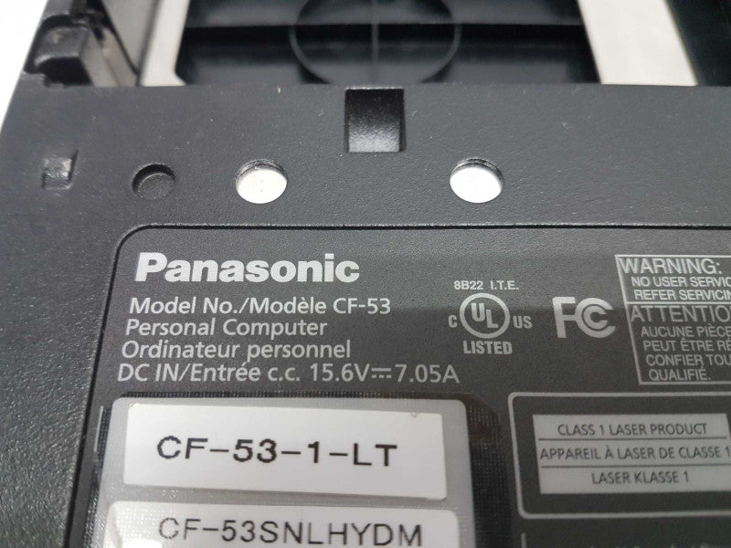panasonic toughbook CF-53 I5-3340M @ 2.70ghz / 8gb ram / READ #