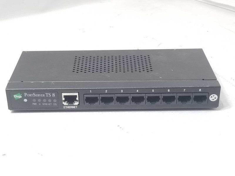 Digi PortServer TS 8 8-Port Ethernet Data Networking Terminal Server 50001208 _