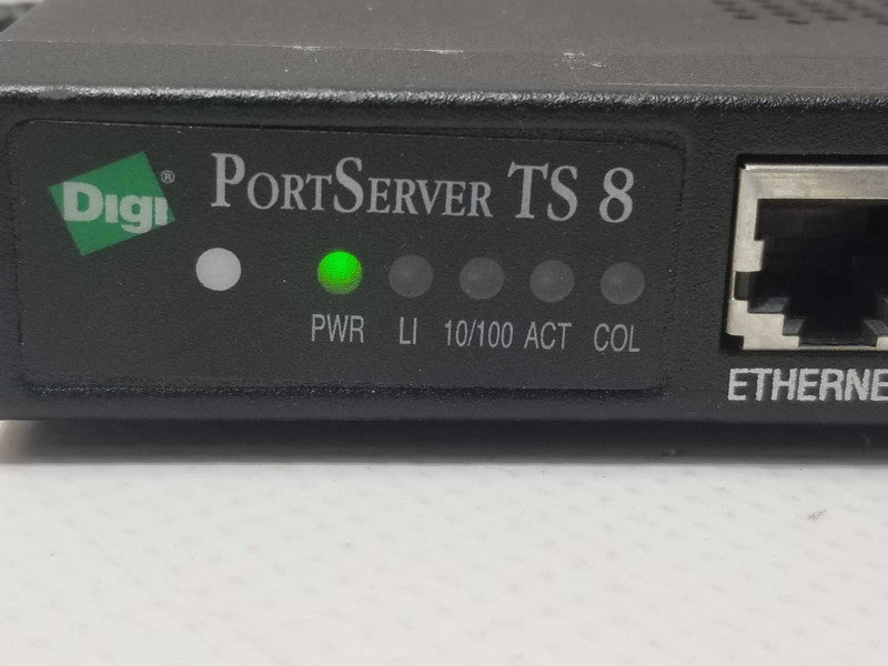 Digi PortServer TS 8 8-Port Ethernet Data Networking Terminal Server 50001208 _