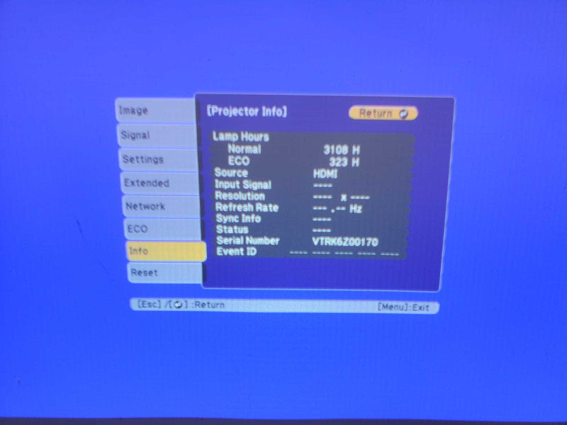 EPSON LCD PROJECTOR H690A [AS-IS] |