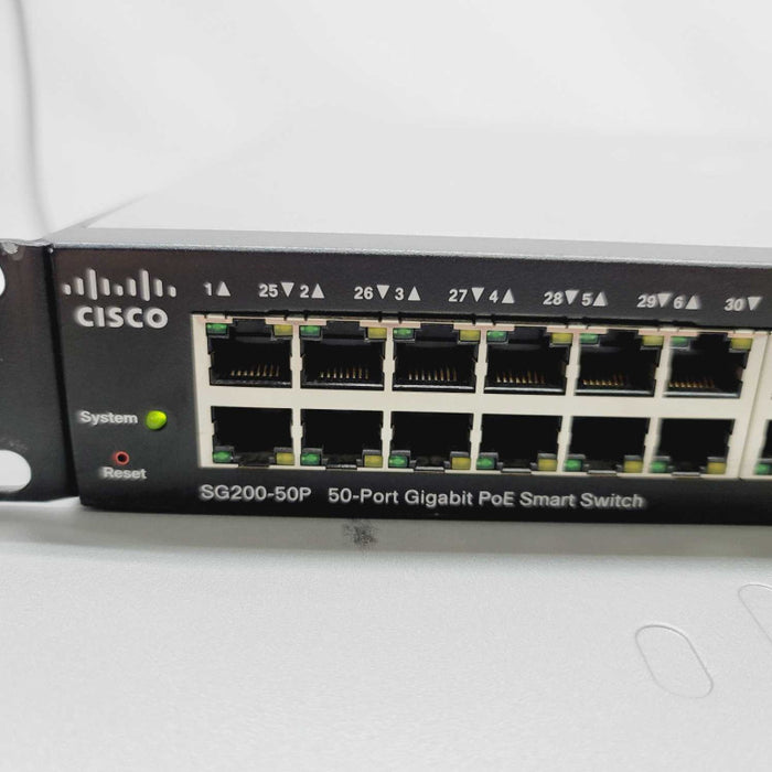 Cisco SG200-50P 50-Port Gigabit PoE Smart Switch SLM2048PT =