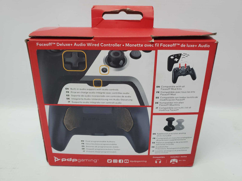 Nintendo Switch Faceoff Deluxe Audio Wired Controller |