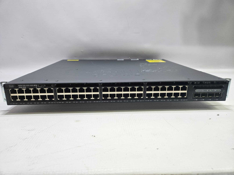 Cisco Catalyst 3650 48 Port PoE 4x1G LAN Base Switch WS-C3650-48PS-S *NO PSU* )