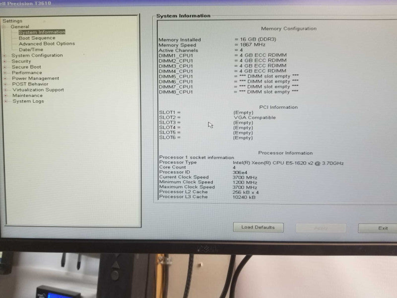 Dell Precision T3610 Xeon E5-1620v2 3.7GHz, 16GB, , FirePro W2100 GPU _