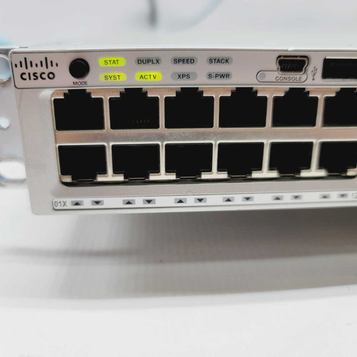 Cisco WS-C3850-48T-S 48x10/100/1000Ports IP Base Layer 3 Network Switch x1PSU =