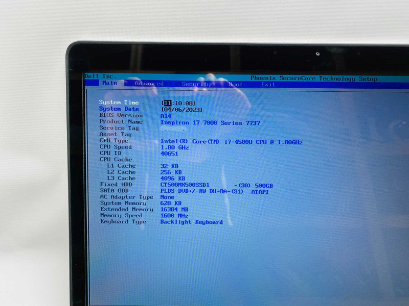 17\\" DELL Inpiron 7737 with i7-4500U CPU 16GB RAM & 500GB SSD Storage  -