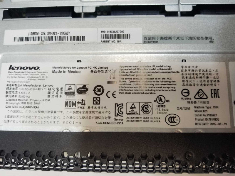 IBM System X3550 M4 2x Xeon E5-2609v2 2.5ghz 16GB RAM Raid M5110 2x PSU Q_