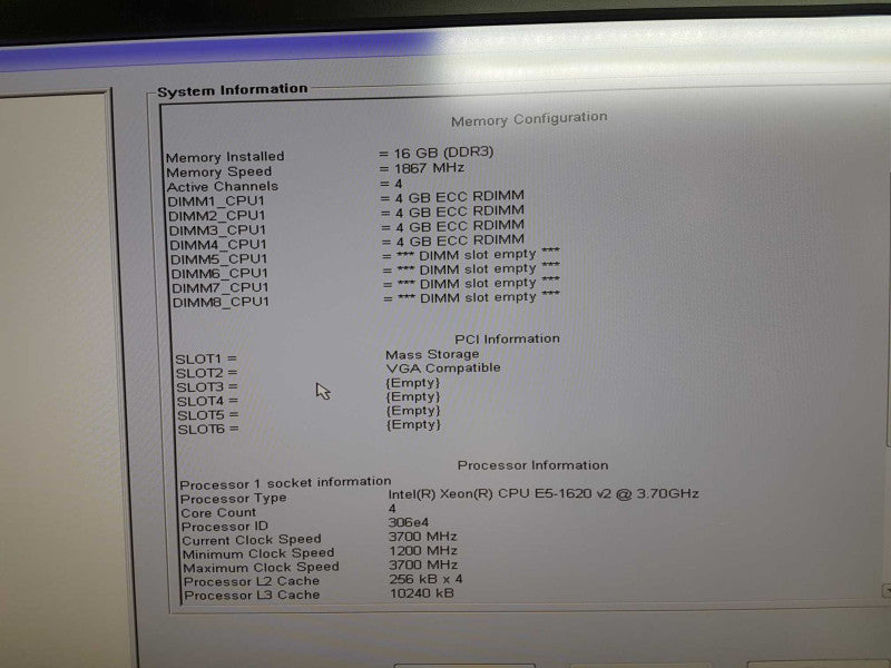 Dell Precision T3610 Xeon E5-1620 V2 @ 3.70ghz / 16gb ram / Quadro K4000 GPU #