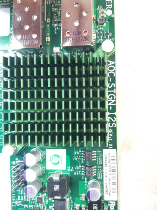 SUPERMICRO AOC-STGN-I2S DUAL PORT 10GB ETHERNET, Low Profile _