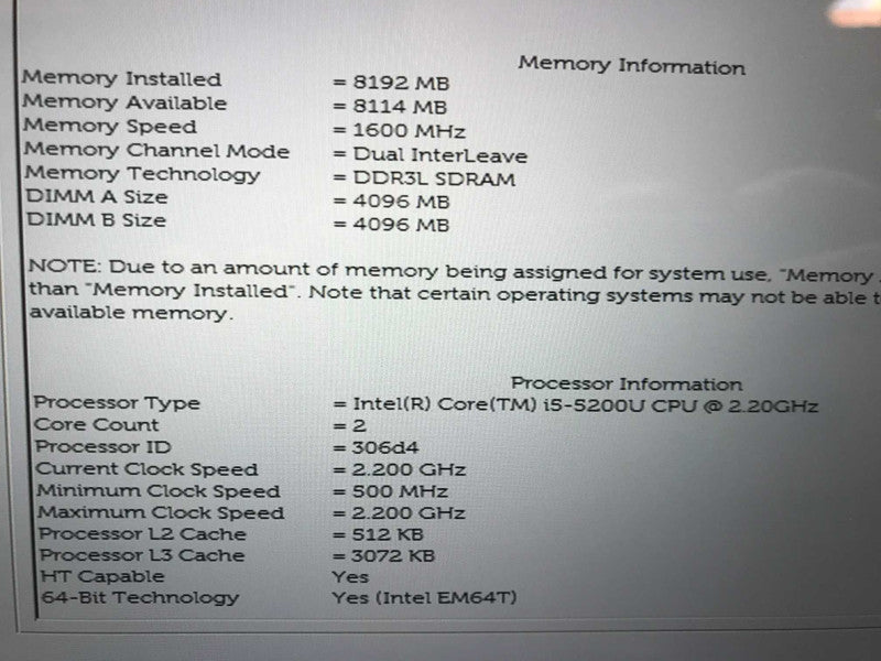 Dell XPS 13 9343 i5-5200U @ 2.30ghz / 8gb ram / 256gb ssd ** READ