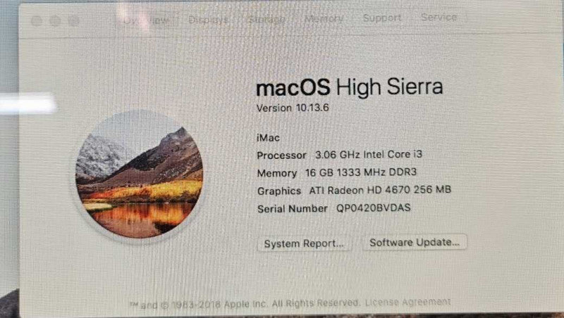 iMac 21.5\\" (Mid-2010) I3-540 @ 3.06 GHz 16 GB RAM 500GB SSD *READ* )