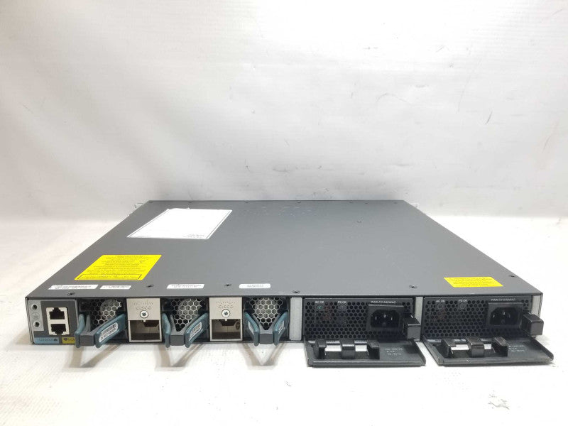 Cisco Catalyst 3650 48 Port PoE 4x1G IP Base Switch WS-C3650-48PS-S 2x PSU _