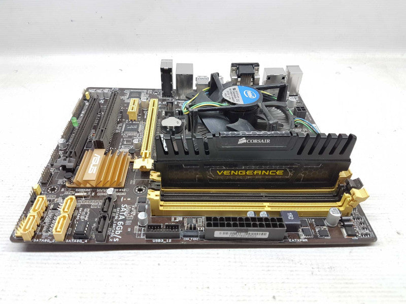 CPU/Mobo combo i3-4360 @ 3.70ghz / 4gb ram / B85M-E - no IO Shield #