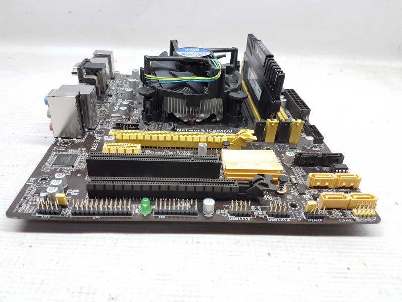 CPU/Mobo combo i3-4350 @ 3.60ghz / 4gb ram / B85M-E - no I/O Shield #