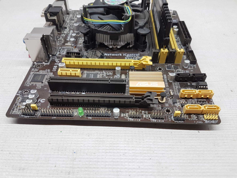 CPU/Mobo combo i3-4350 @ 3.60ghz / 4gb ram / B85M-E - no I/O Shield #