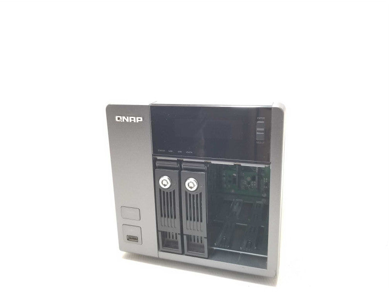 QNAP TS-419P 4- Bay NAS with 2x 3.5\\" HDD Caddies, Read _