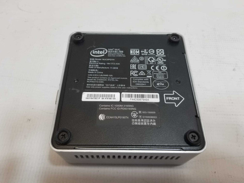Intel NUC PentiumN3700 @ 1.60ghz / 2gb ram  / Model NUC5PGYH Q_