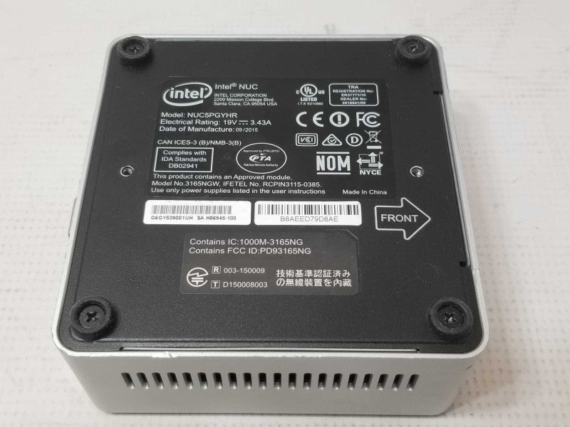 Intel NUC Mini PC, Intel Pentium N3700 1.6GHz, 4GB RAM Q_