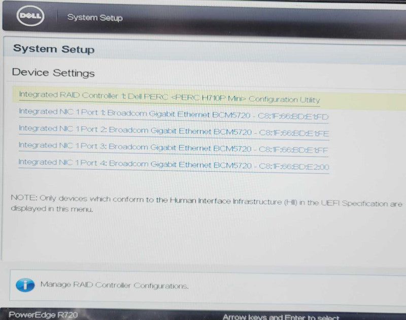 Dell PowerEdge R720 2x Xeon E5-2637 v2 @ 3.50GHz 32GB RAM PERC H710P Mini =