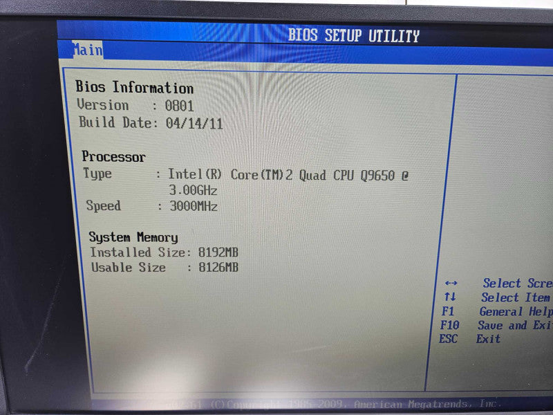 Custom Storage Server- Intel Q9650 @ 3.00GHz 8GB RAM 1x PSU )