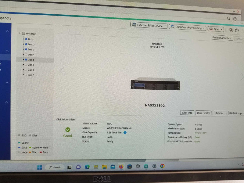 QNAP TS-832PXU-RP, 8 HDD Bay, Two SFP 10GbE and LAN 2.5GbE Ports, 4x 8TB HDD _