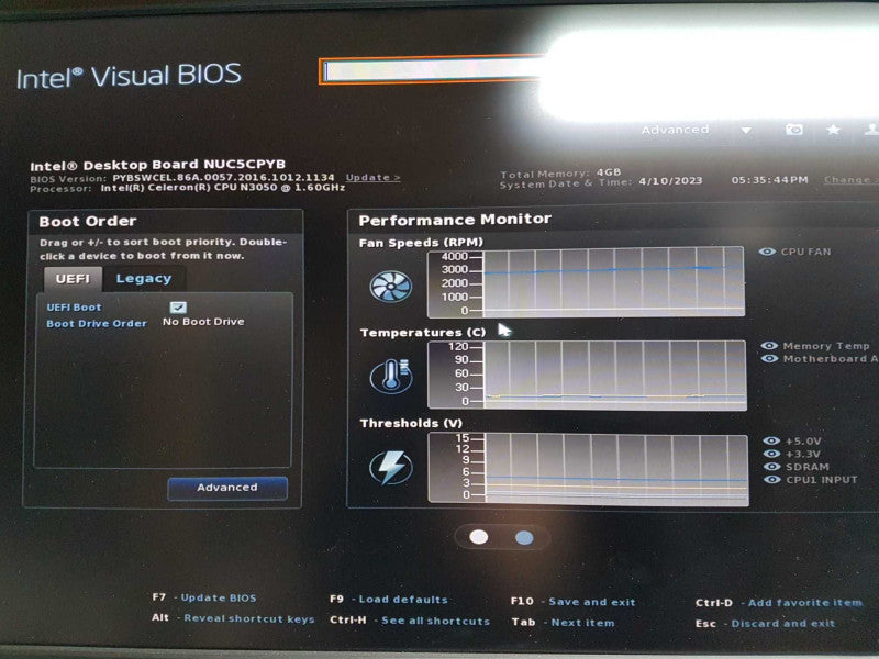 Intel NUC NUC5CPYH Celeron N3050 @ 1.60ghz / 4gb ram / READ #