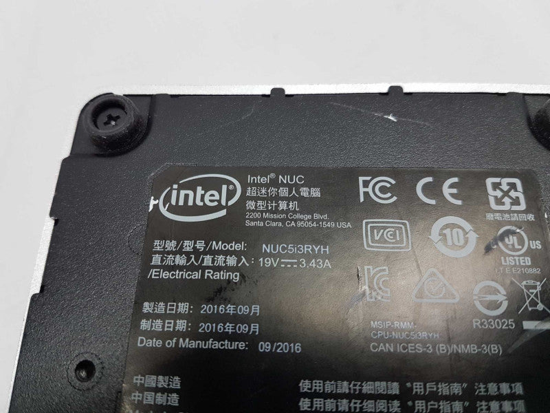Intel NUC NUC5i3RYB i3-5010U @ 2.10ghz / 8gb ram / READ #