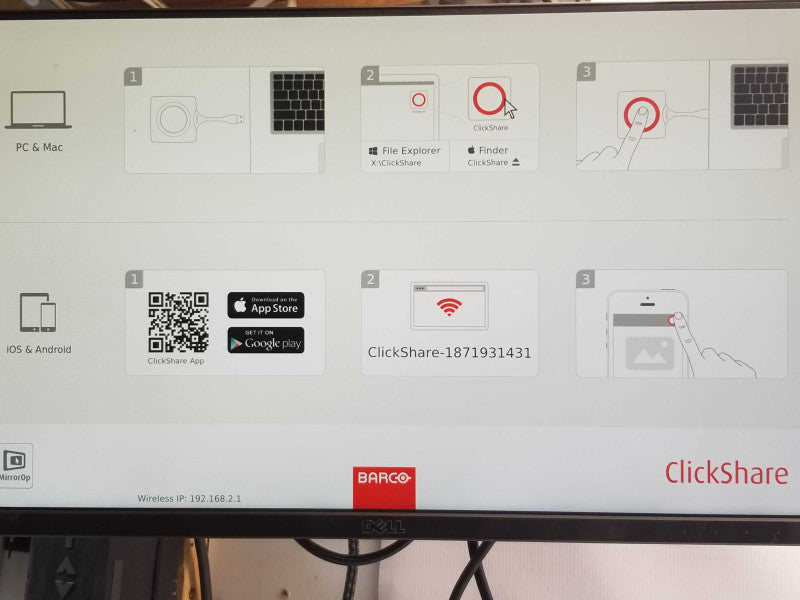 Barco ClickShare CSE-200 Wireless Presentation System w/ 2x Buttons & 1x Ante _