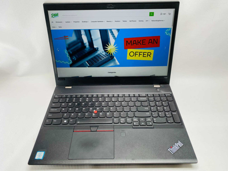 Lenovo ThinkPad T580 with i7-8650U CPU 8GB RAM & 250GB SSD Storage  -