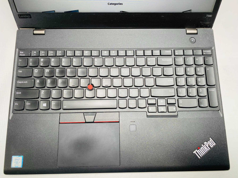 Lenovo ThinkPad T580 with i7-8650U CPU 8GB RAM & 250GB SSD Storage  -