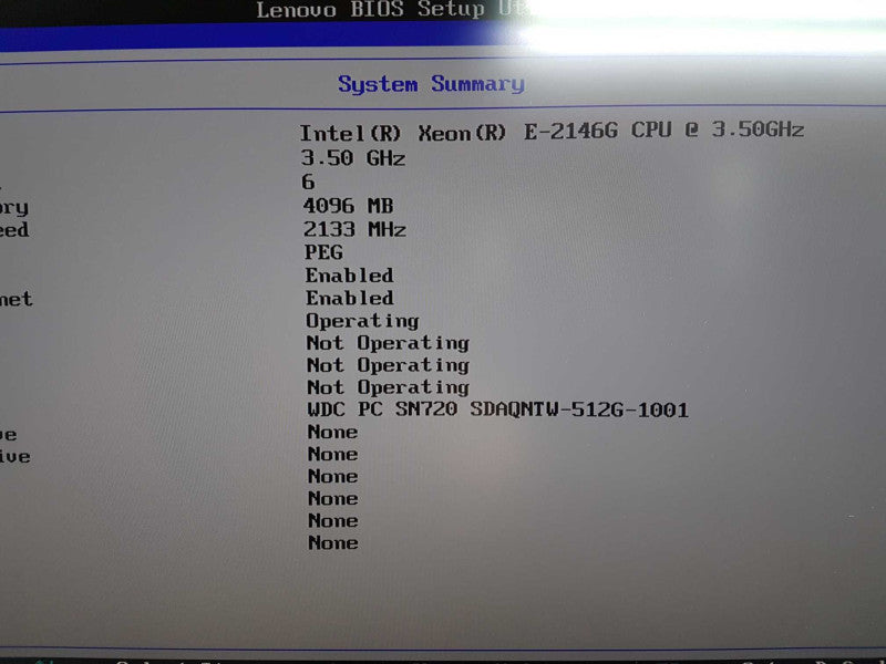 Lenovo Thinkstation P330 SFF E-2146G @ 3.50ghz / 4gb ram / READ #