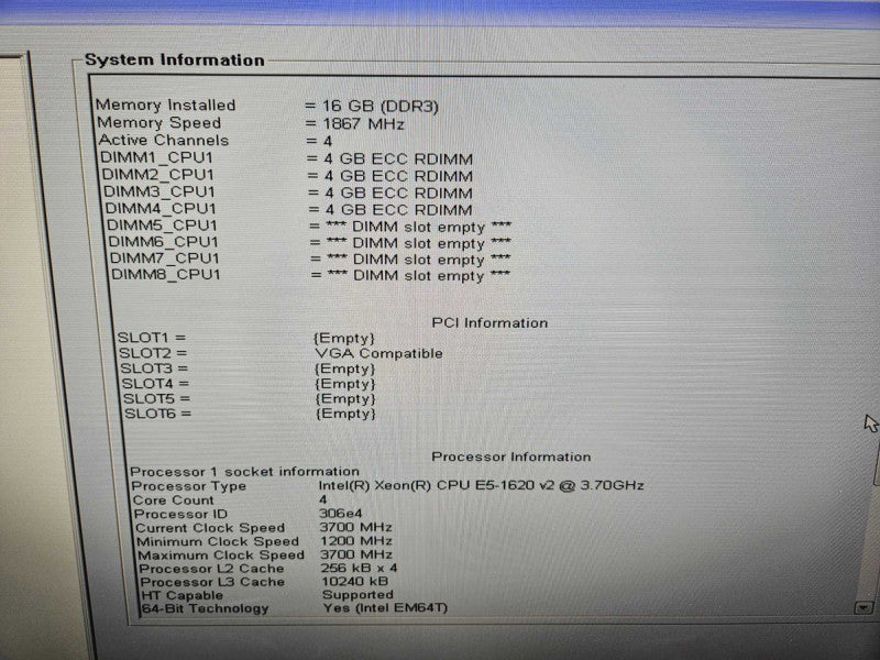 Dell Precision T3610 Xeon E5-1620 V2 @ 3.70GHz / 16GB RAM / Quadro K4000 GPU )
